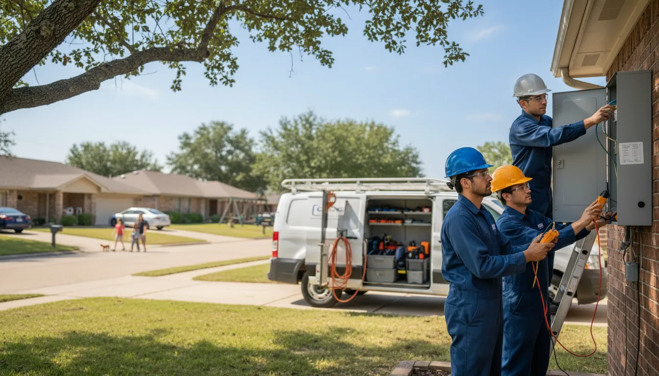 Certified electrician providing emergency electrical services in Houlka, MS